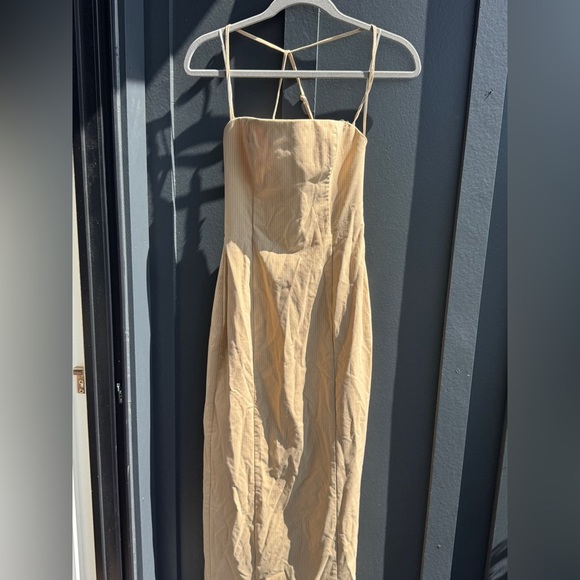 Zara PINSTRIPE MIDI DRESS - Picture 5 of 11